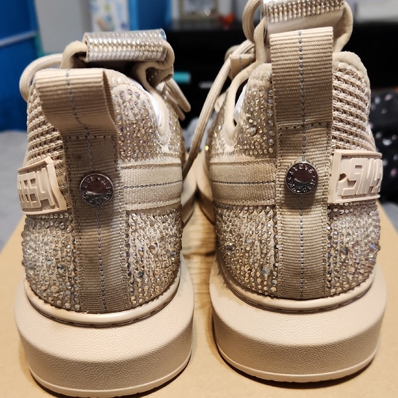 Steve Madden Tan Embellished Sneakers - Picture 4 of 5